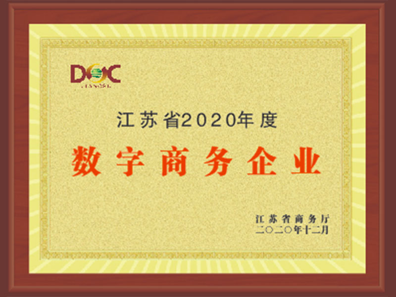 江苏省2020年度数字商务企业